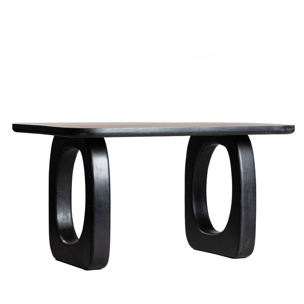 Galds Asrotia 160/100/76 cm melns