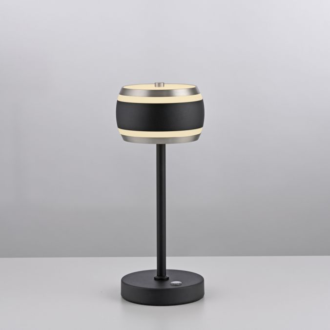 Galda lampa PURE Falling Rings 32/13/13 cm melnā pērle / dimants