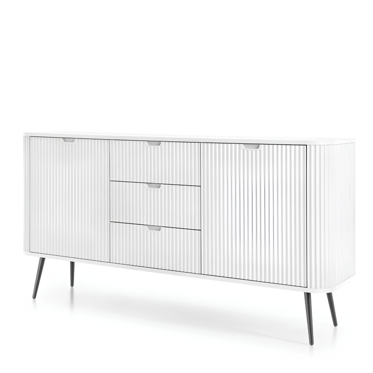 Kumode ROA 168/87/39 cm balts/melns - N1 Home