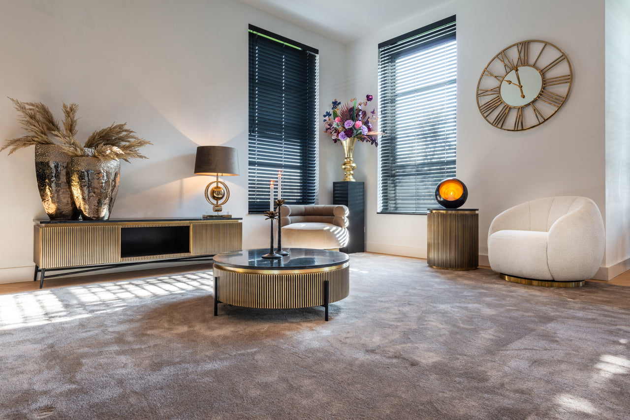 Kafijas galds Ironville gold Richmond Interiors 40/90 cm zelts - N1 Home