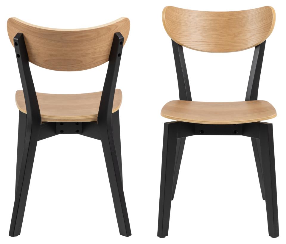 Krēsls Roby 45/55/79 cm melns/ozols - N1 Home