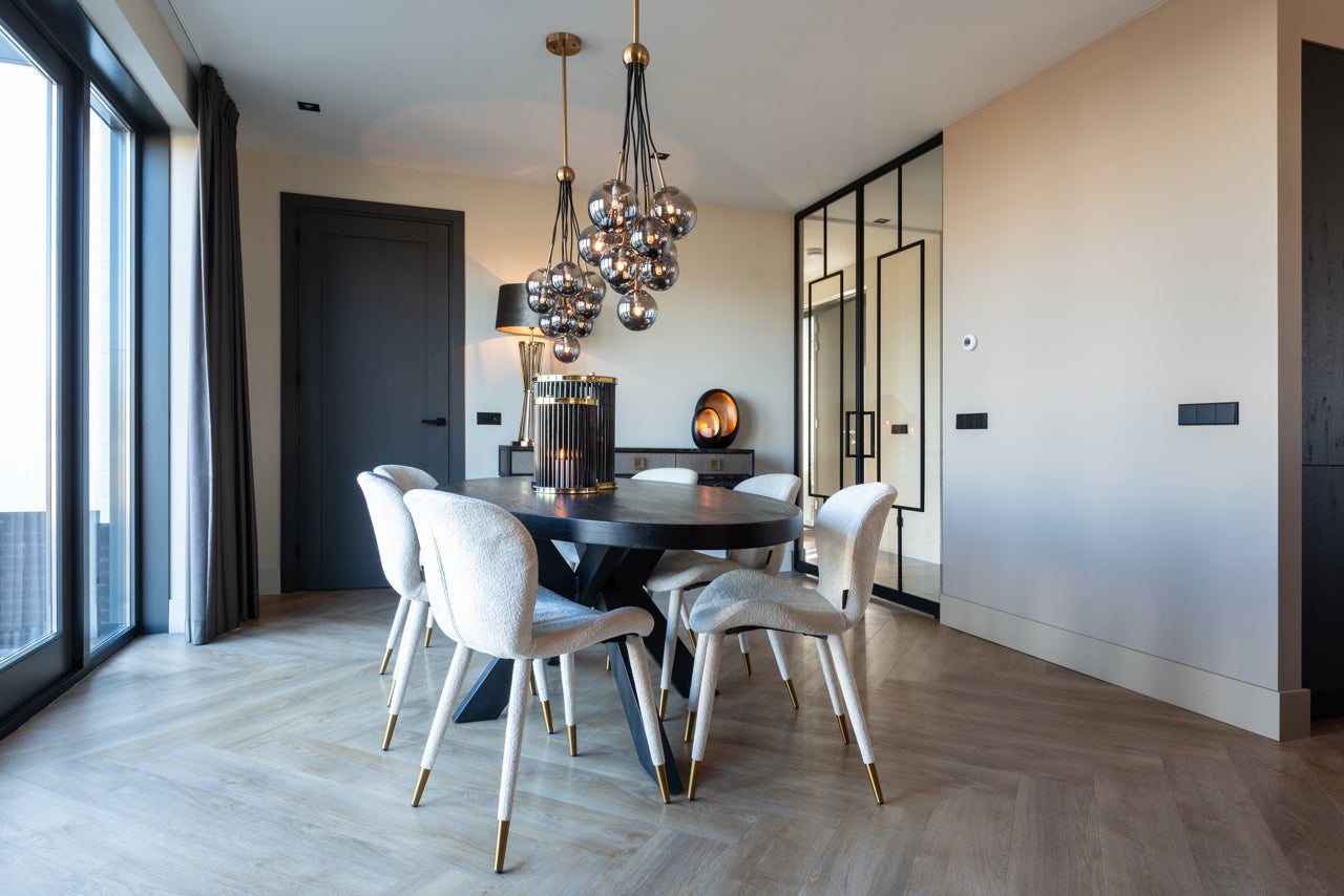 Konsole Bloomville gold Richmond Interiors 91,5/165/40 cm zelts/melns - N1 Home