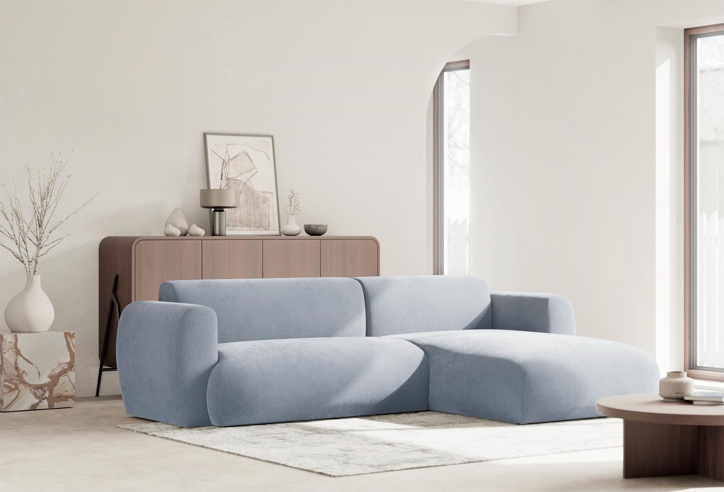 Dīvāns Emil 74/262/156 cm Misterio 70