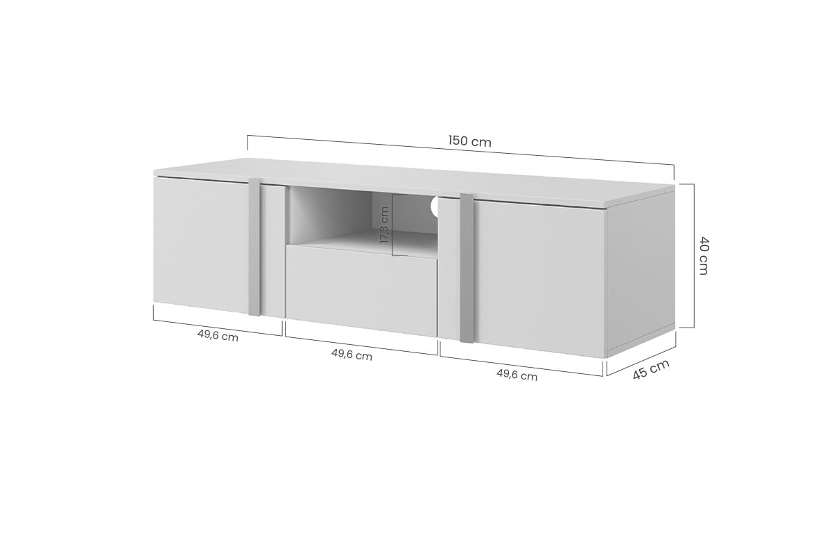 Kumode RTV  VECA 150/40/45 melns/ ogļu - N1 Home