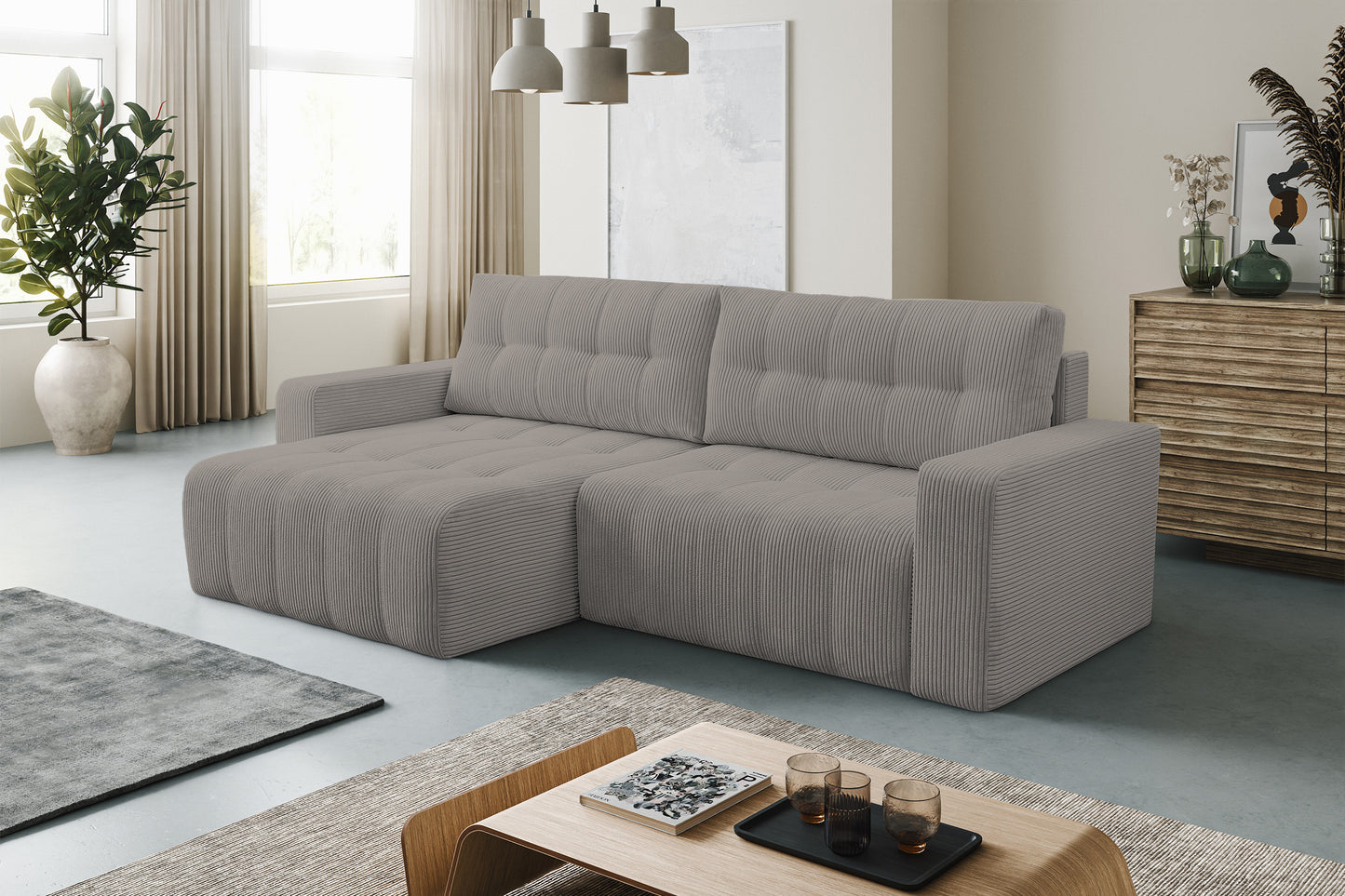 Dīvāns Mailes 86/245/143 cm Poso 02 - N1 Home