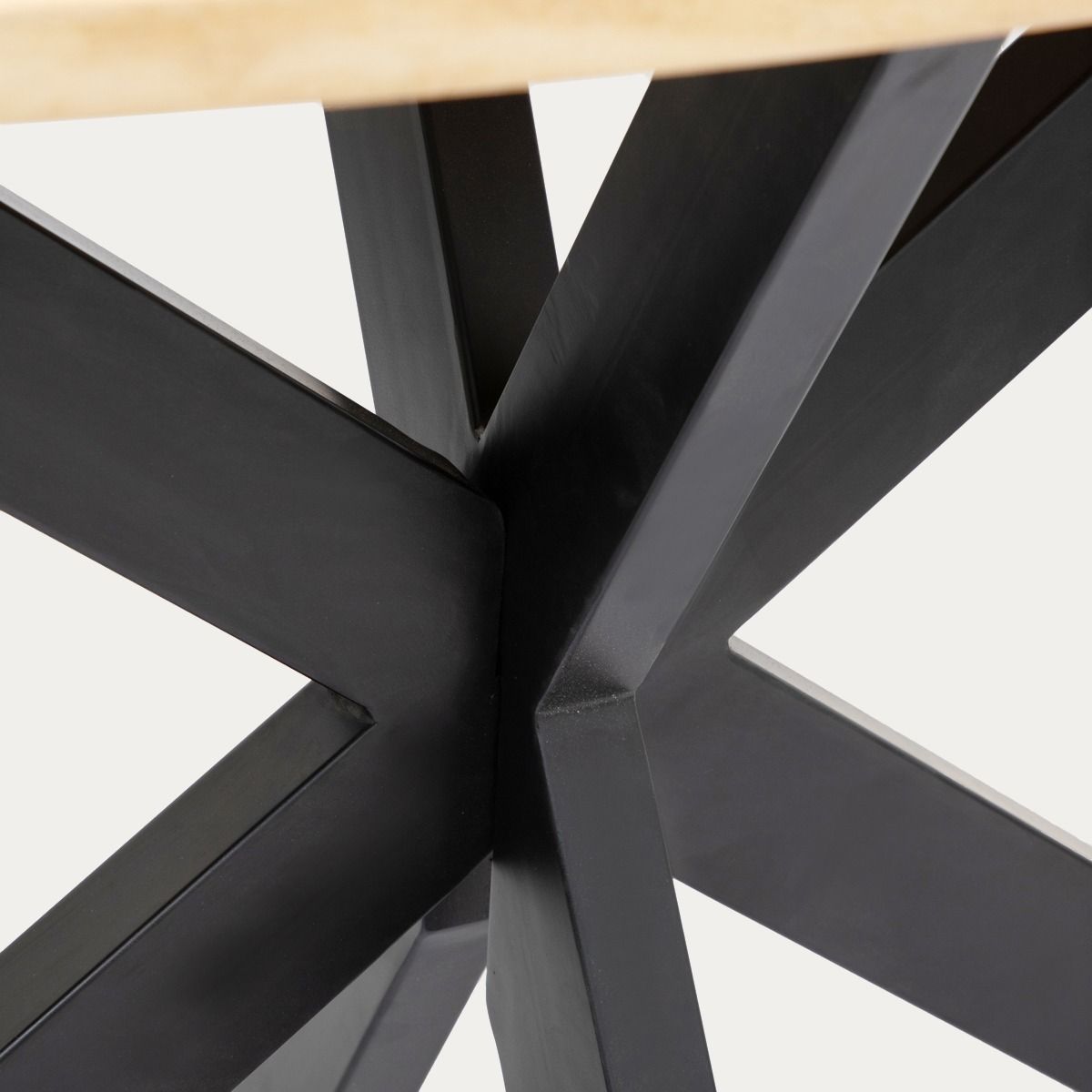 Galds Grola 160/80/76 cm dabīgs/melns