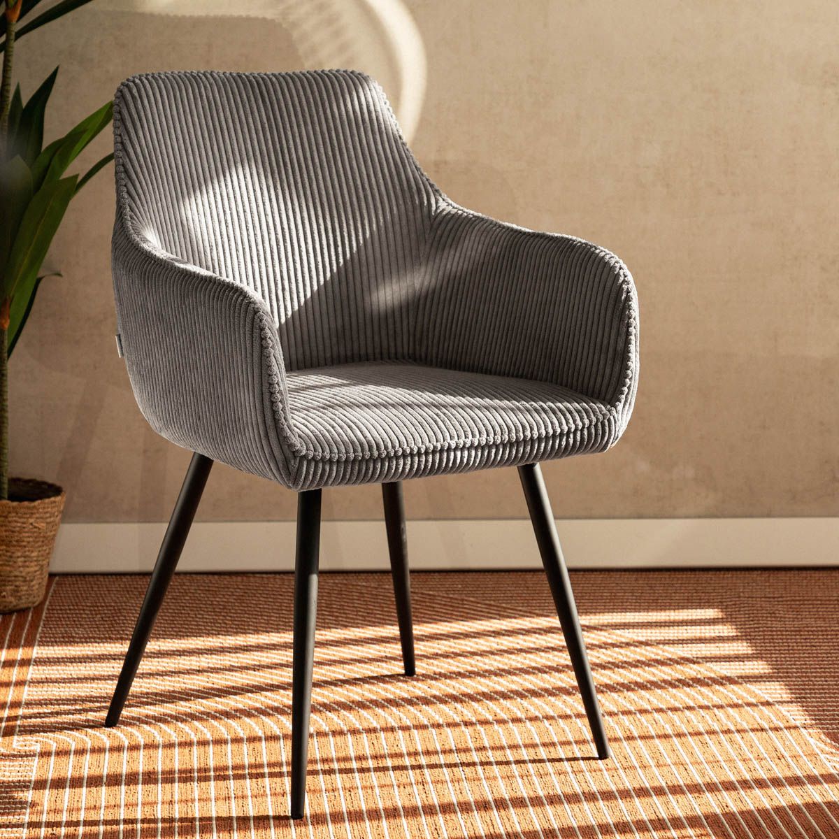 Krēsls Satis Fors 57/59/84 cm pelēks
