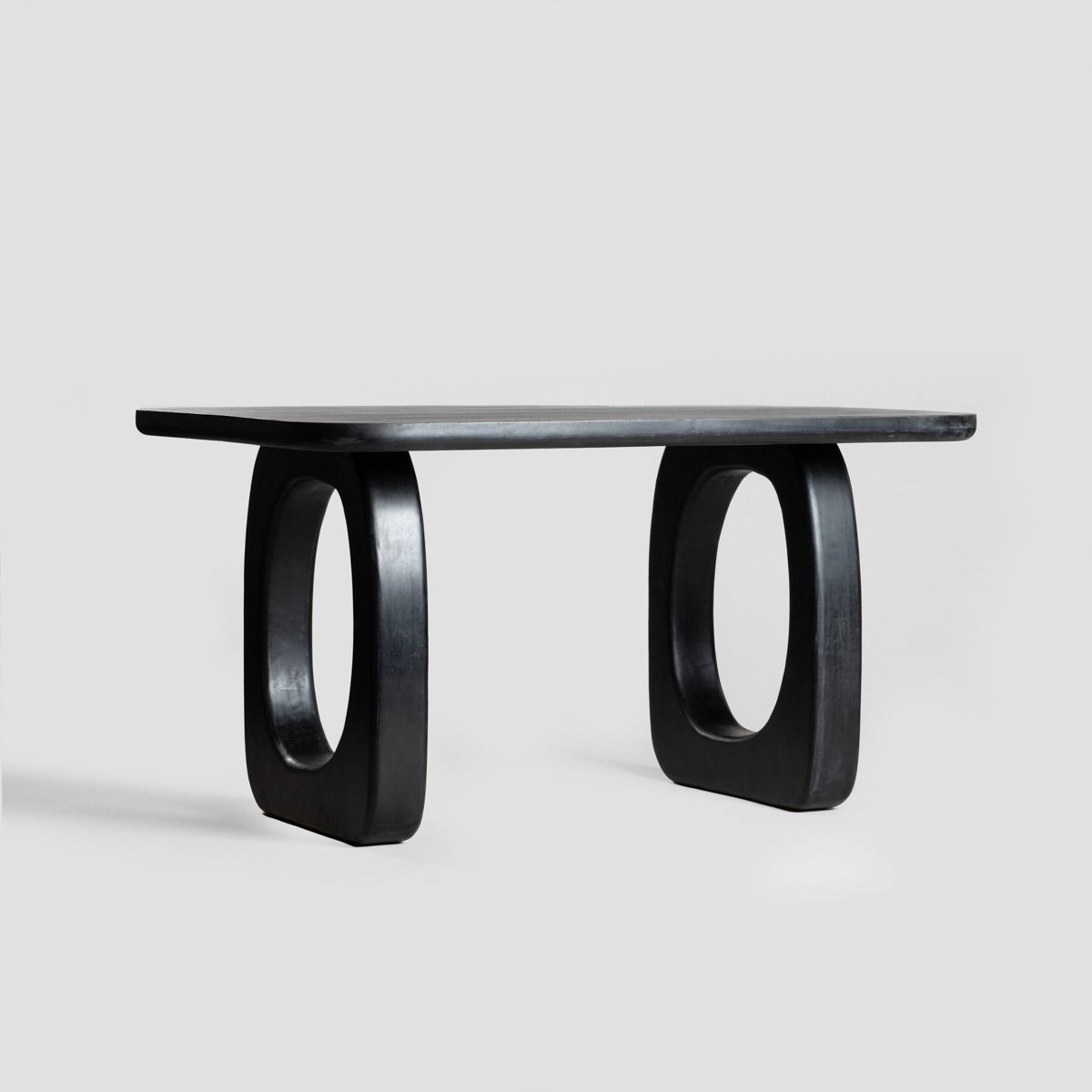 Galds Asrotia 160/100/76 cm melns