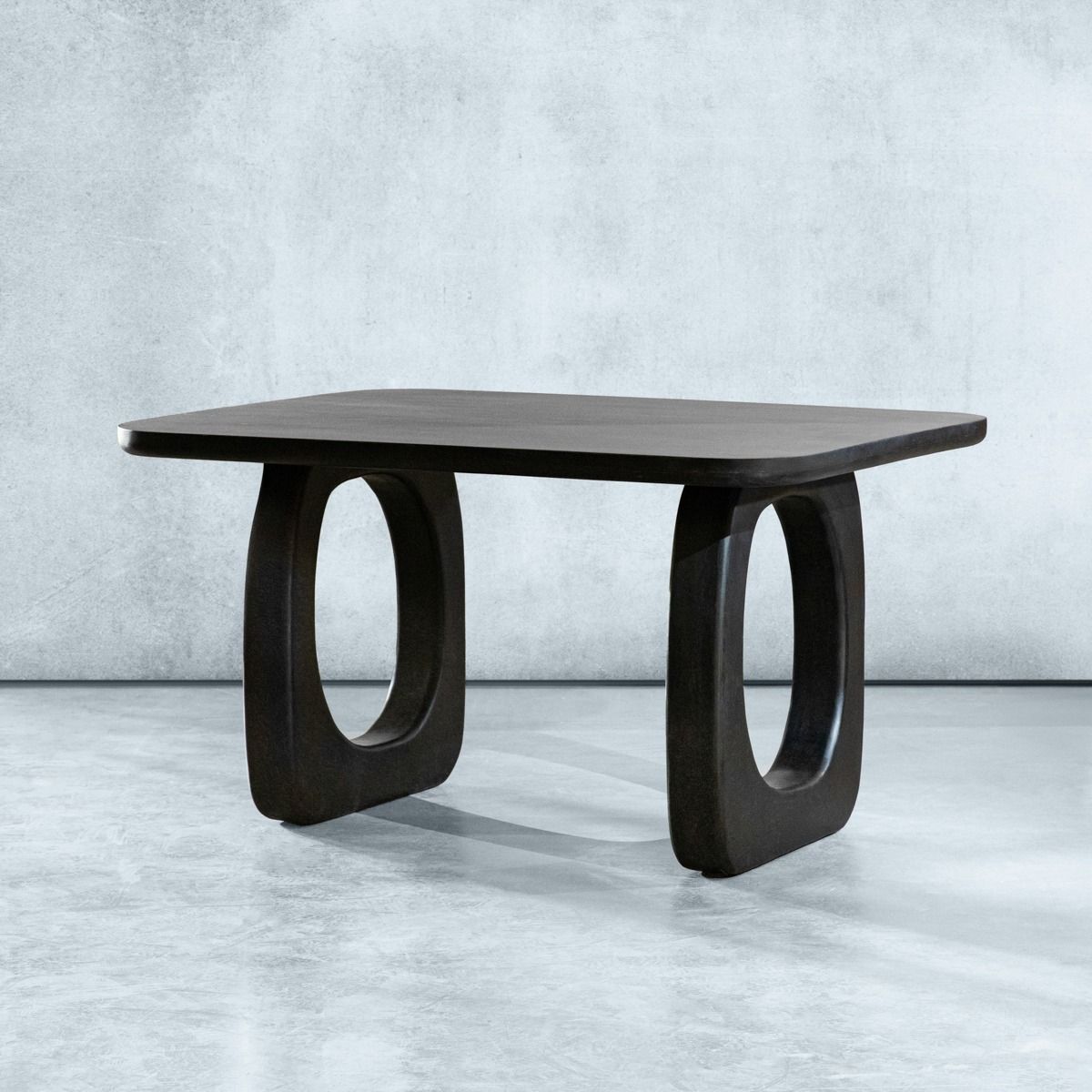 Galds Asrotia 160/100/76 cm melns