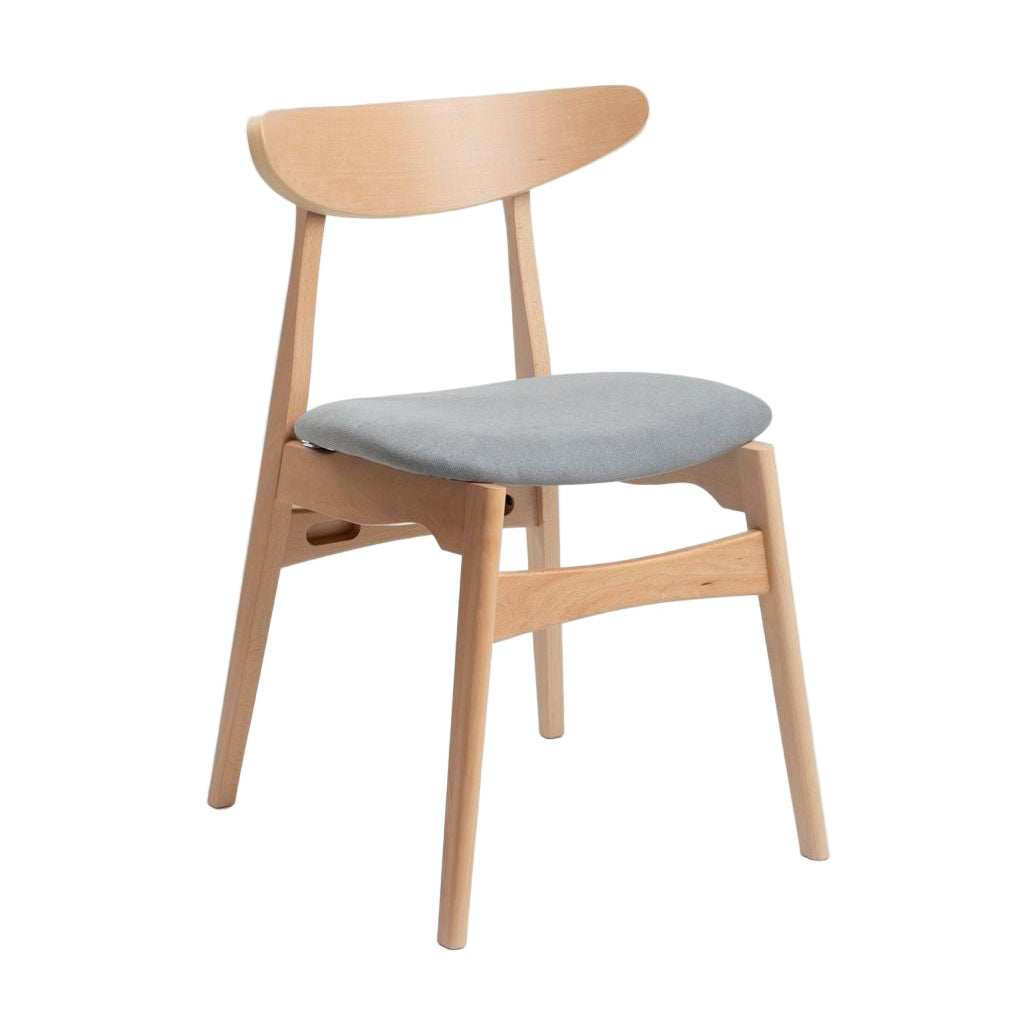 Krēsls Arus 48/55/74 cm dabīgs/pelēks