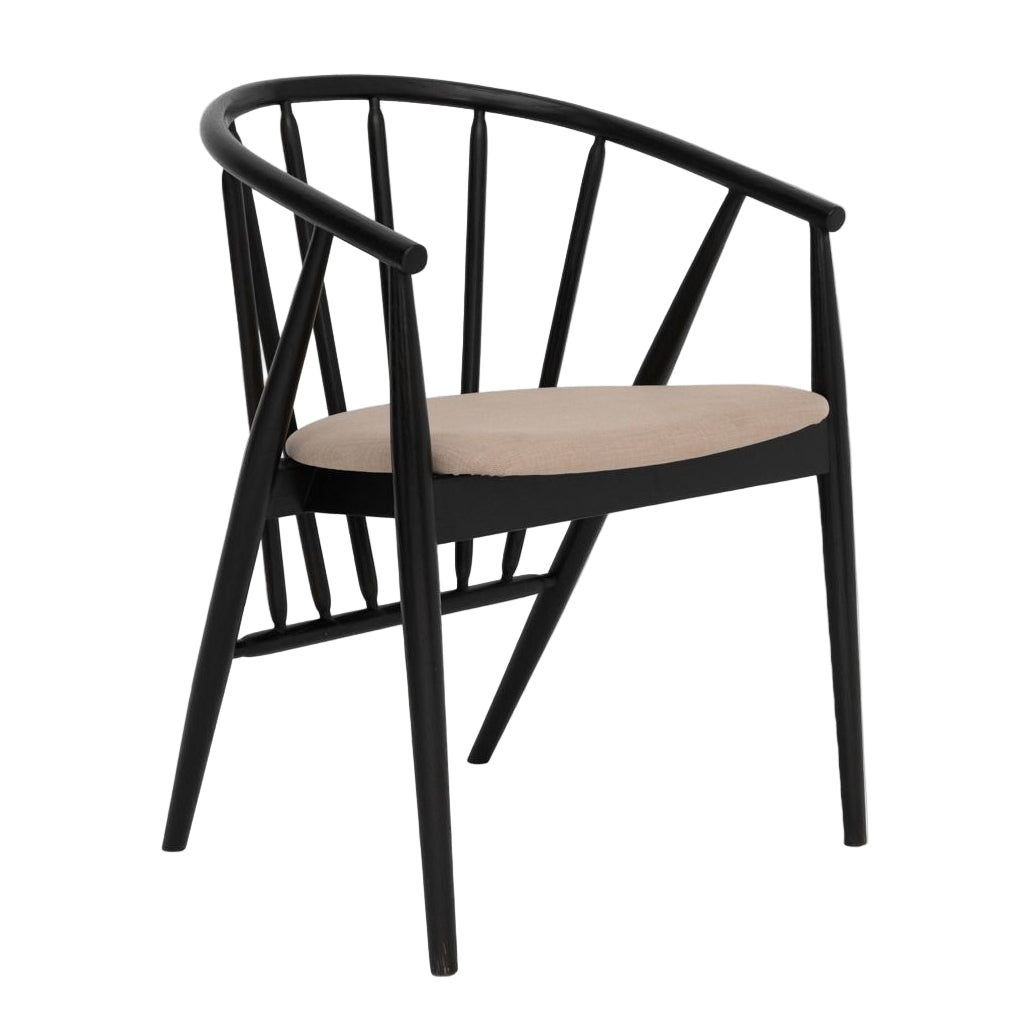 Krēsls Calisa 55/58/78 cm melns