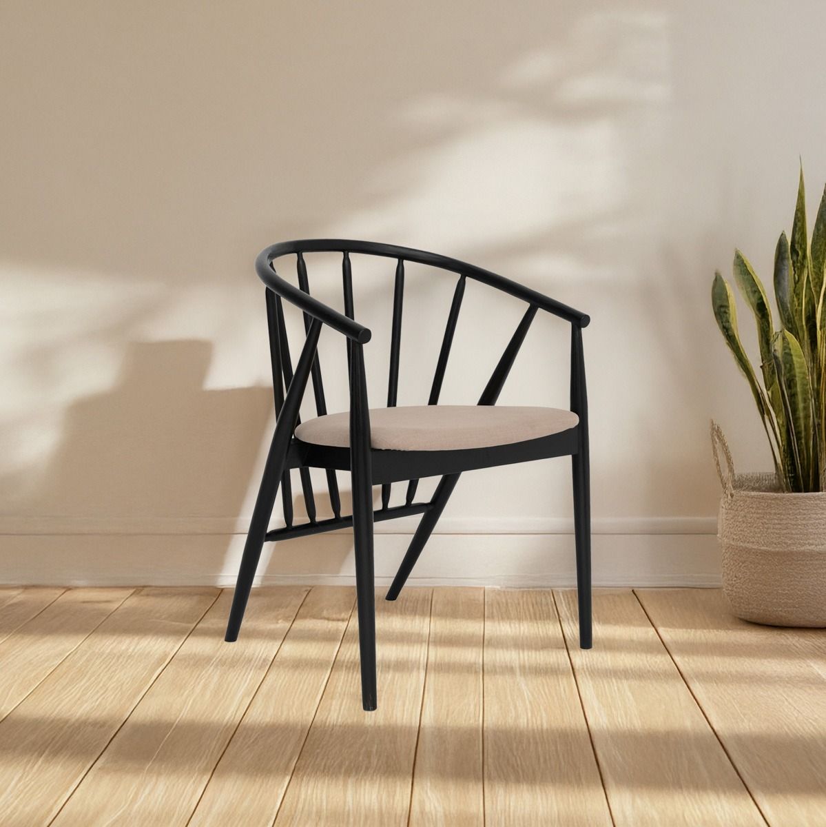 Krēsls Calisa 55/58/78 cm melns