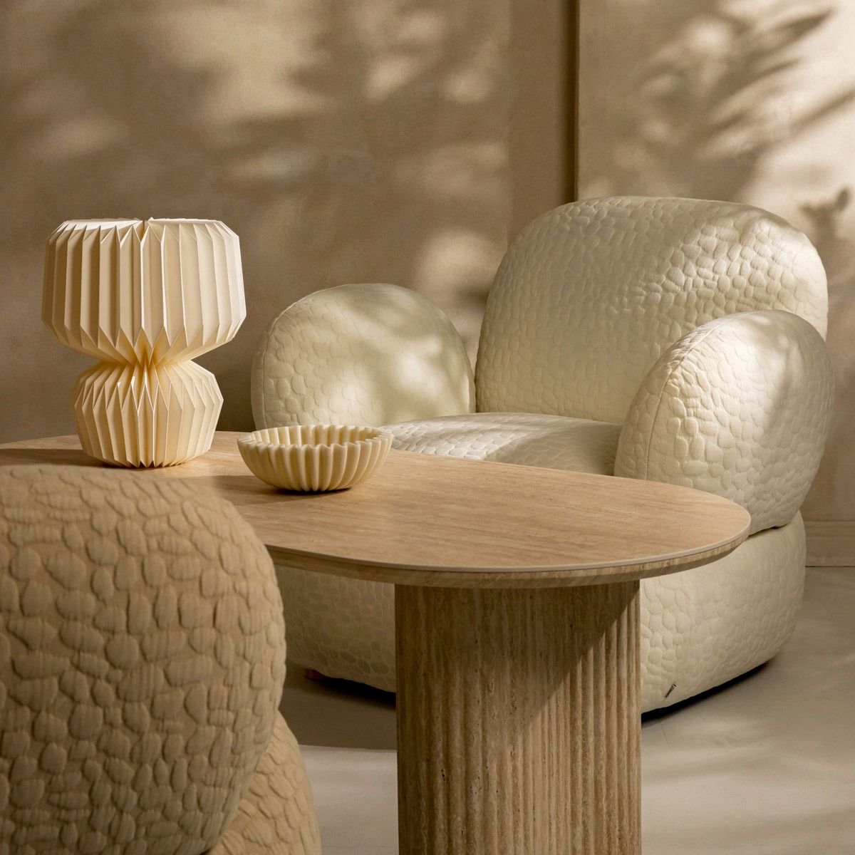 Krēsls Sias 96/90/79 cm ecru