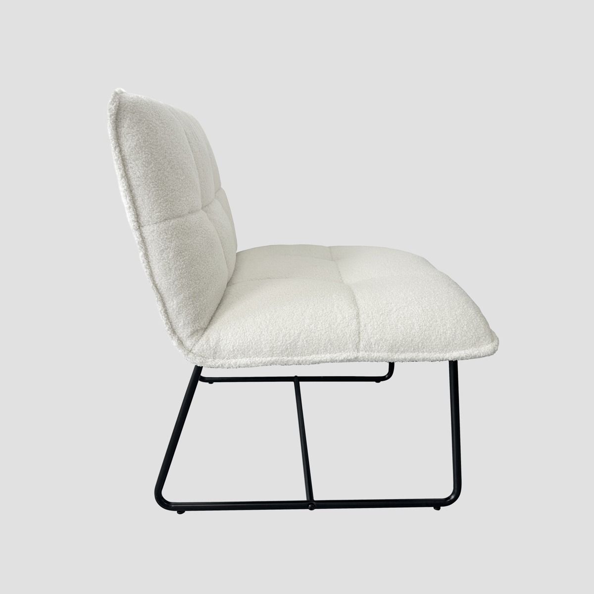 Krēsls Nelo Teddy Bukle 63/69/77 cm balts