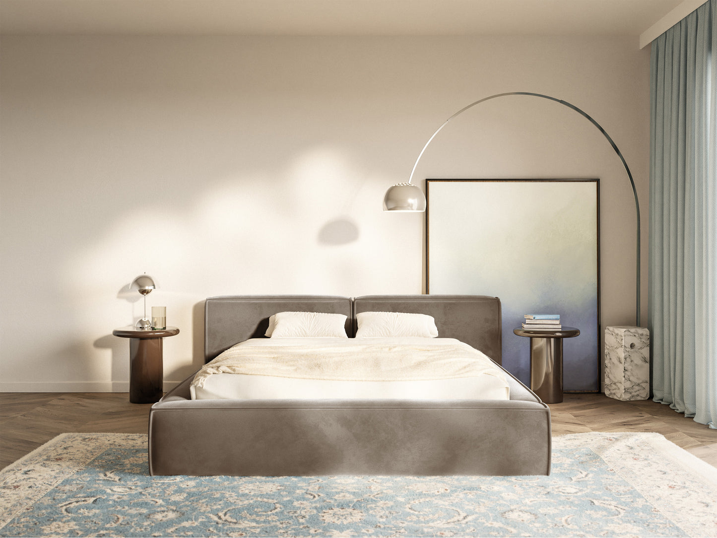 Gulta Tilas low 140/160/180/200x200 cm Bluvel 40 - N1 Home