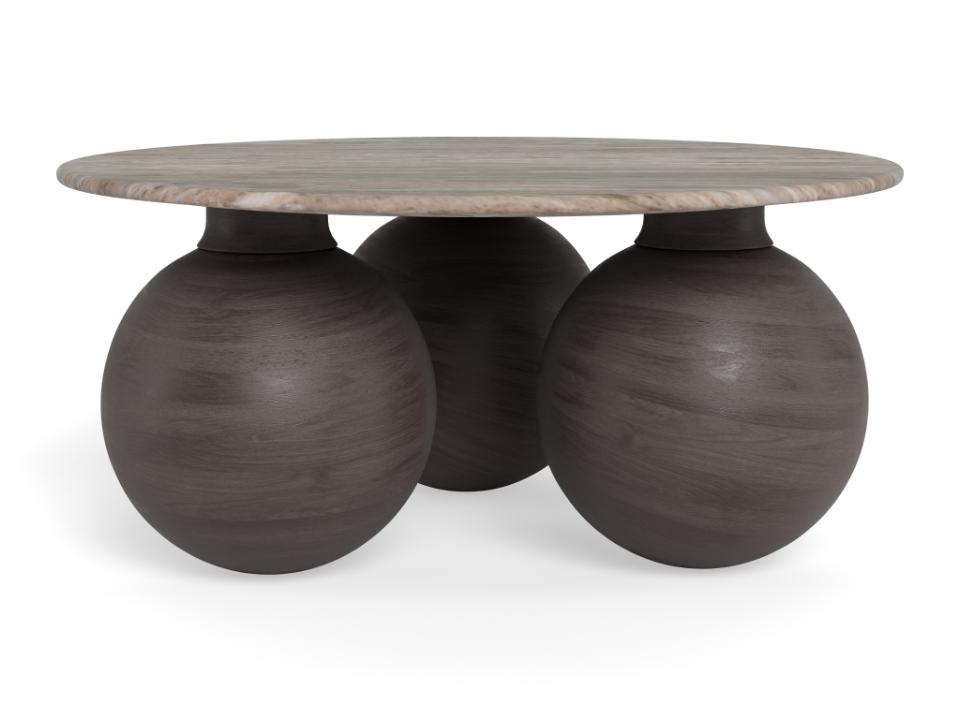 Kafijas galds Kosya 95/95/42 cm Toronto marmors