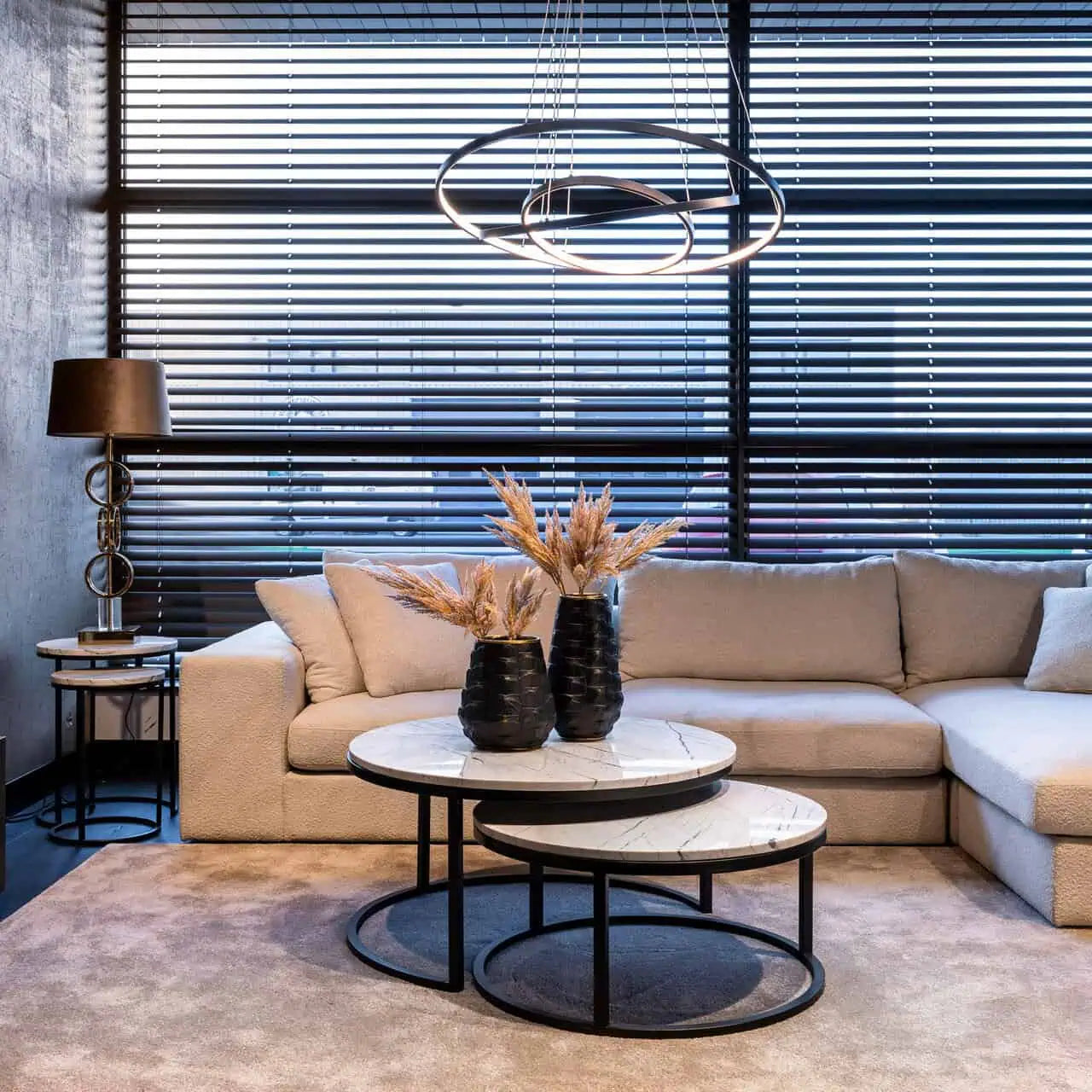 Lexington galdiņu komplekts (2 gab.) Richmond Interiors 57/54/45 cm balts - N1 Home