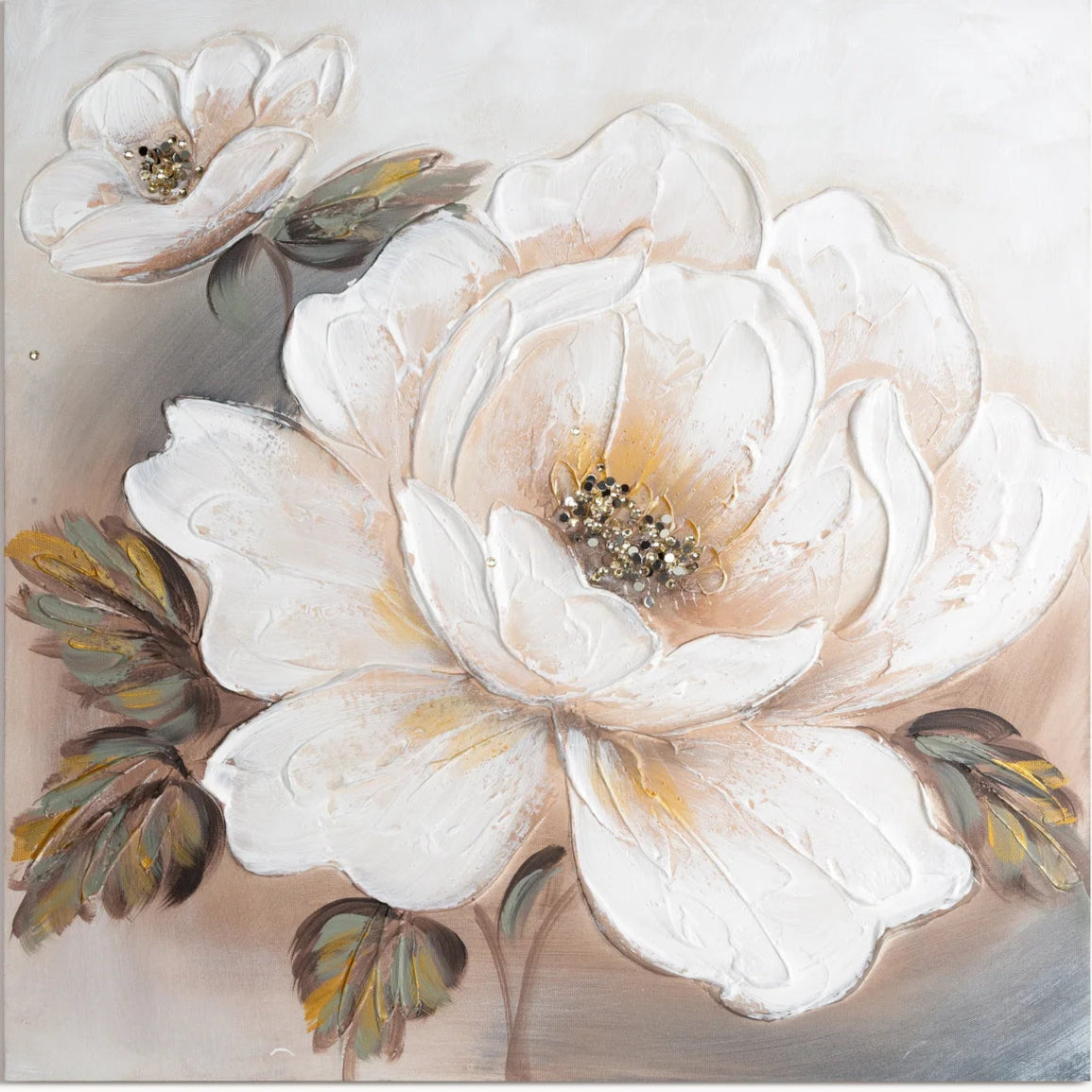 Glezna Flower 60/60 cm balts - N1 Home