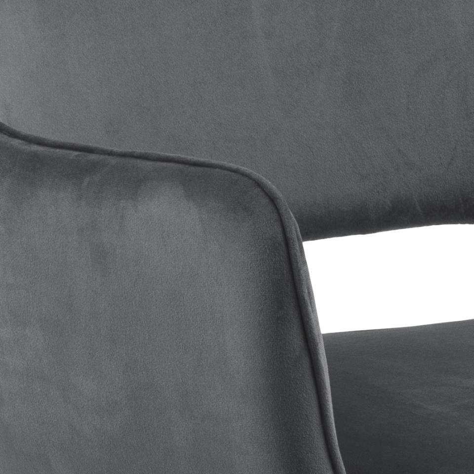 Krēsls Rans 56/58/79 cm tumši pelēks - N1 Home