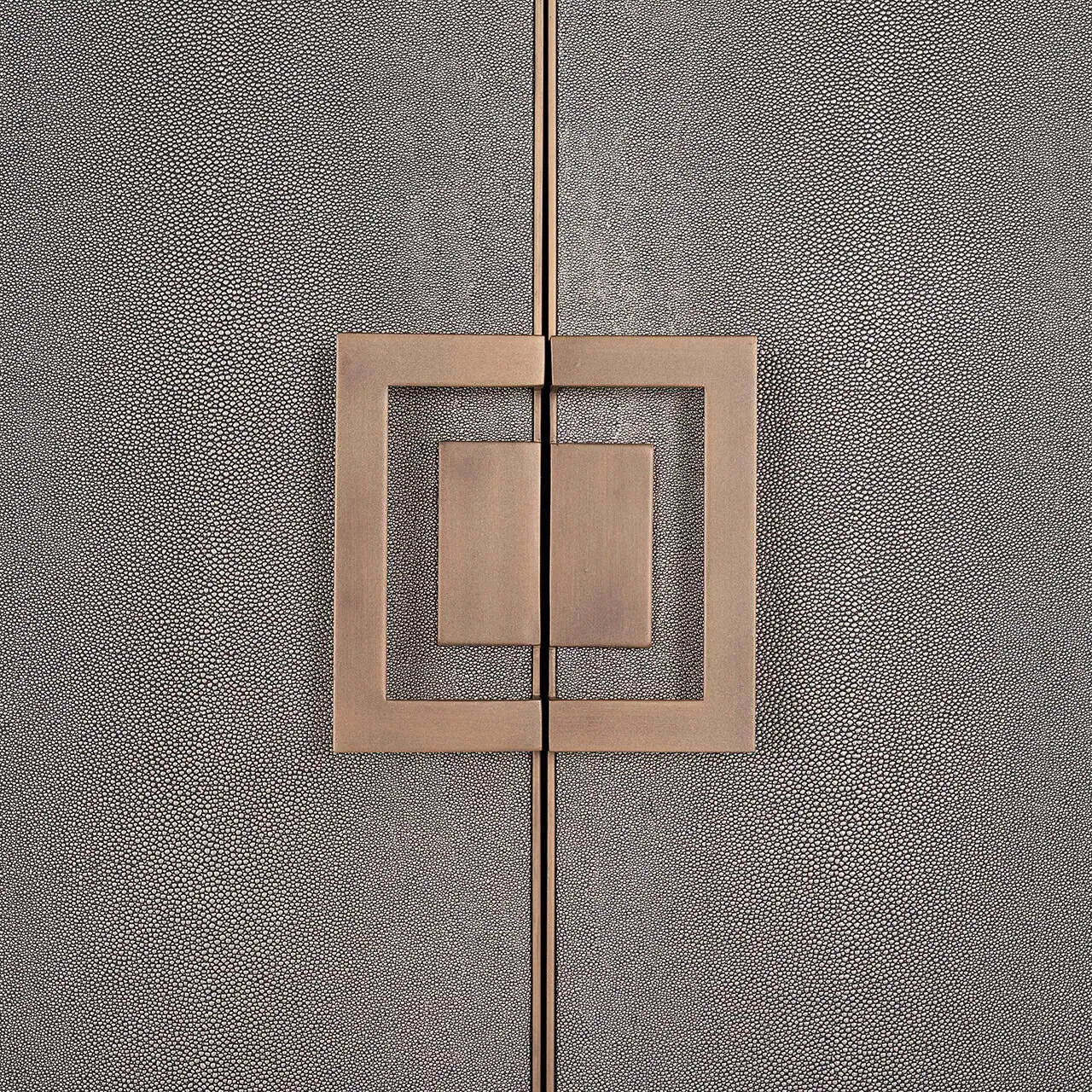 Bāra skapis Bloomville Richmond Interiors  2 durvis 185/97/45 cm zelta krāsā - N1 Home