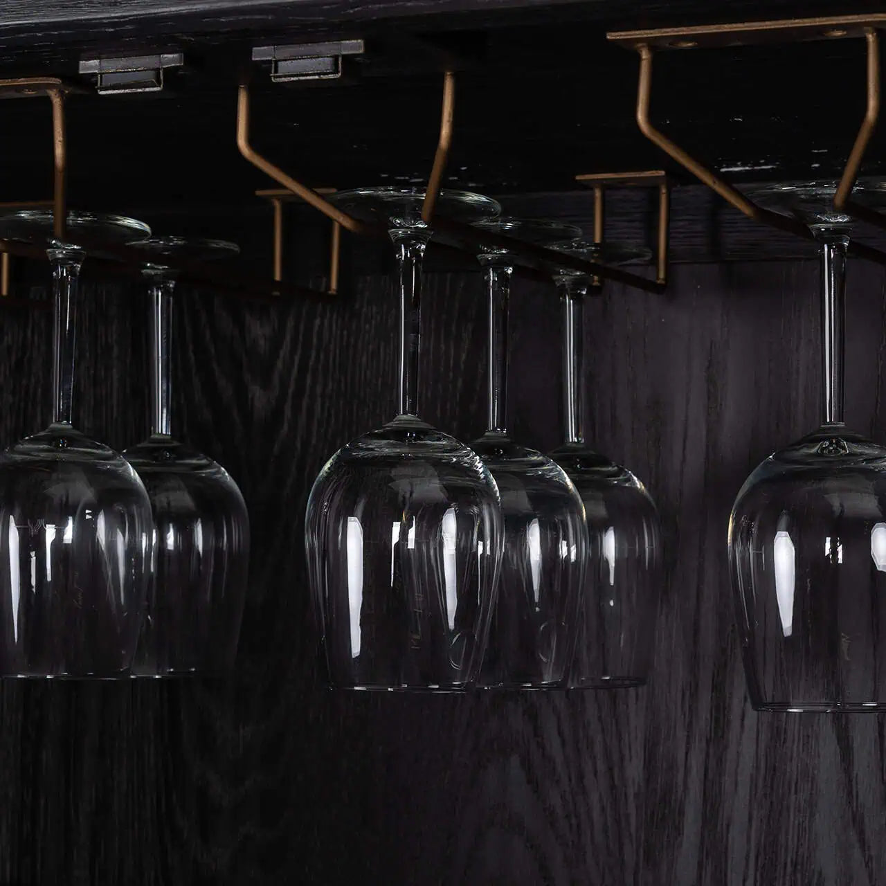 Bāra skapis Bloomville Richmond Interiors  2 durvis 185/97/45 cm zelta krāsā - N1 Home