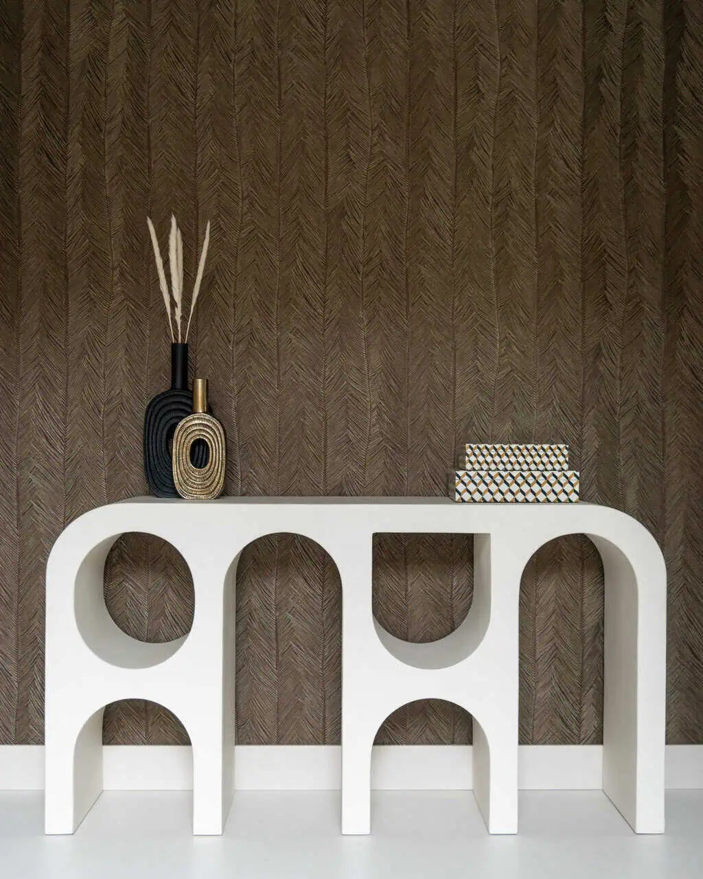 Konsole Bloomstone white Richmond Interiors 80/150/35 cm balts - N1 Home