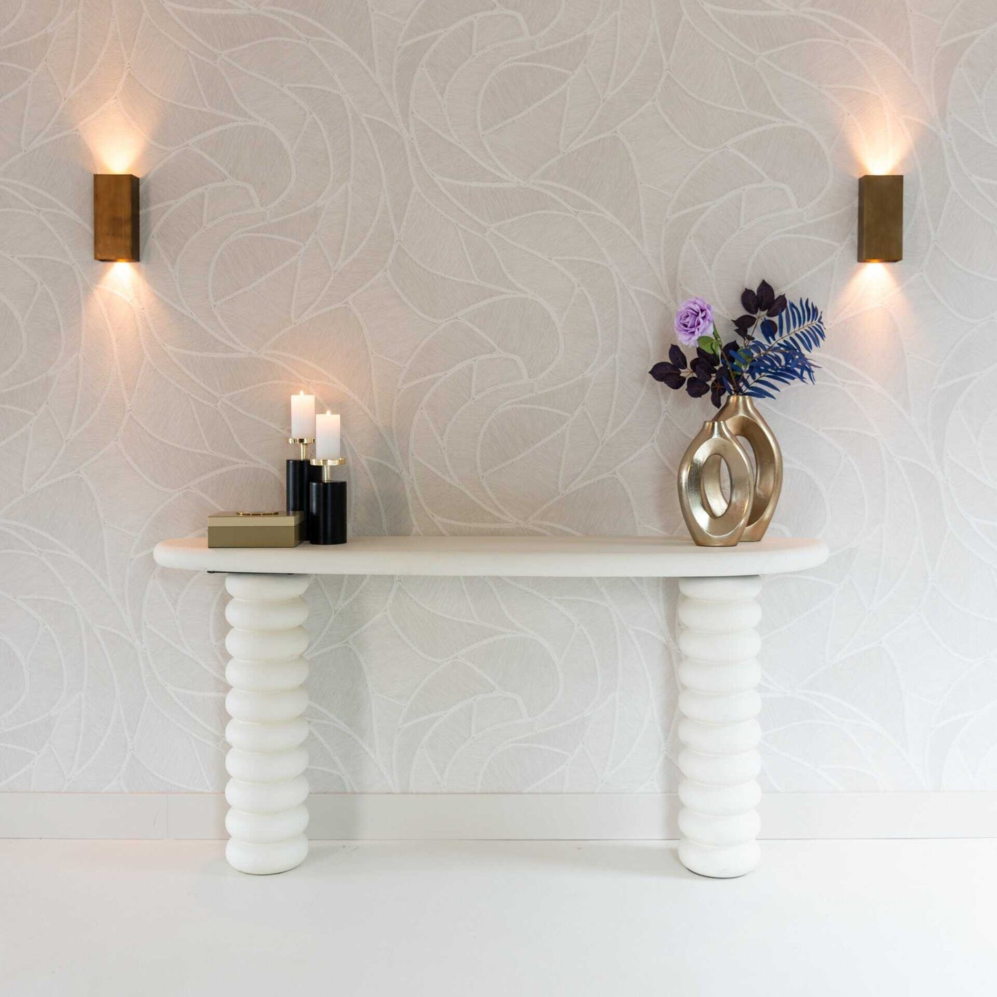 Svečturis Caya L Richmond Interiors 25/9/9 cm melns/zelts - N1 Home