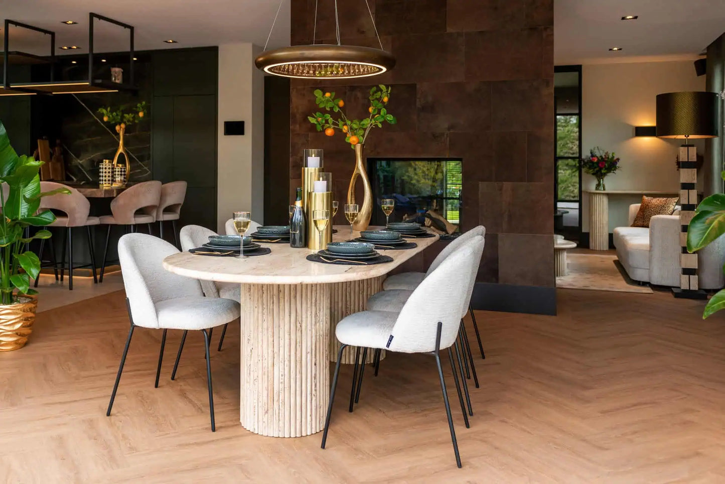 Galds La Cantera beige Richmond Interiors 75/240/100 cm bēšs - N1 Home