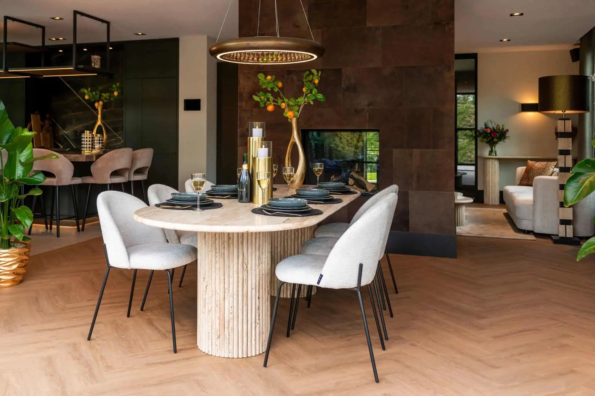 Galds La Cantera beige Richmond Interiors 75/240/100 cm bēšs - N1 Home