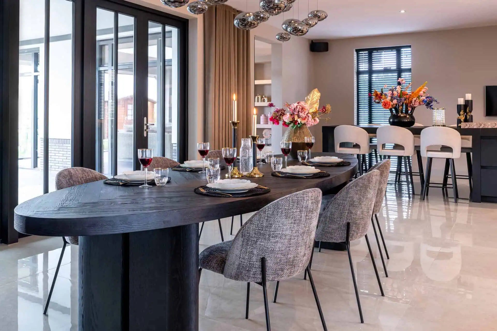 Galds Lilly dark coffee Richmond Interiors 76/330/120 cm tumši brūns - N1 Home