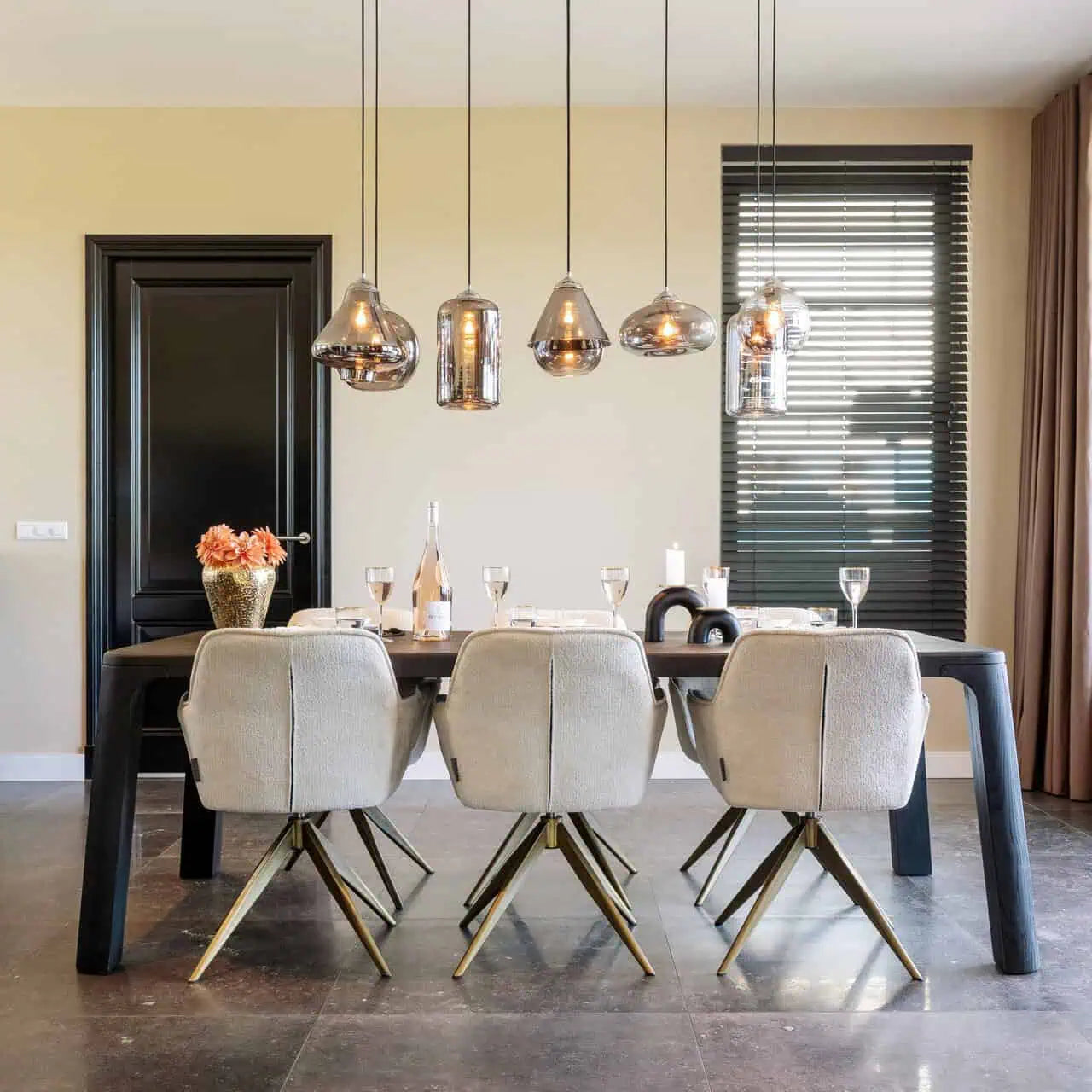 Krēsls Aline FR  Richmond Interiors 82/59/61 cm white chenille - N1 Home