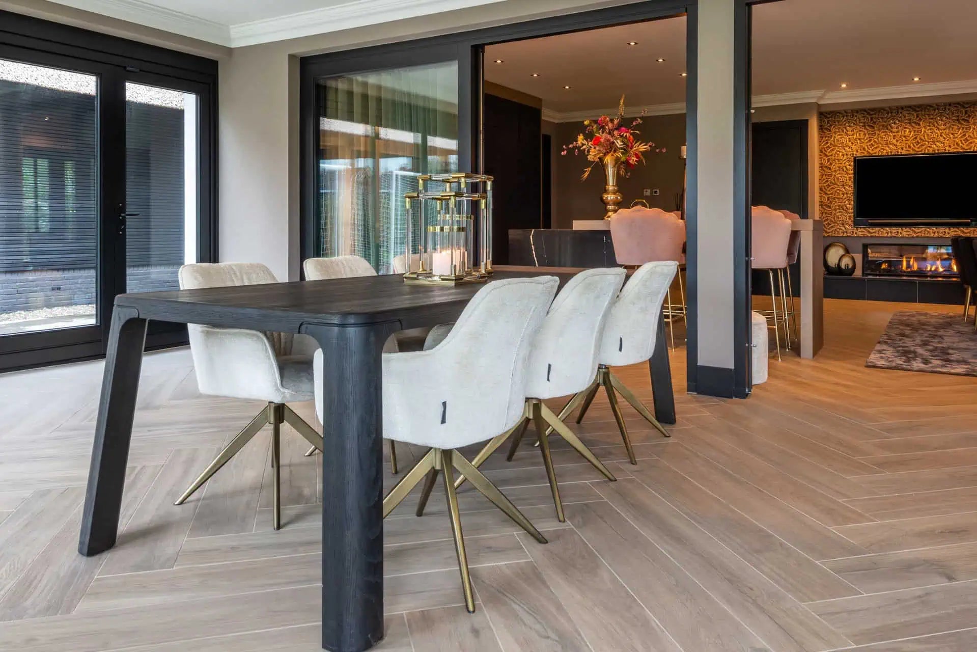 Krēsls Aline FR  Richmond Interiors 82/59/61 cm white chenille - N1 Home