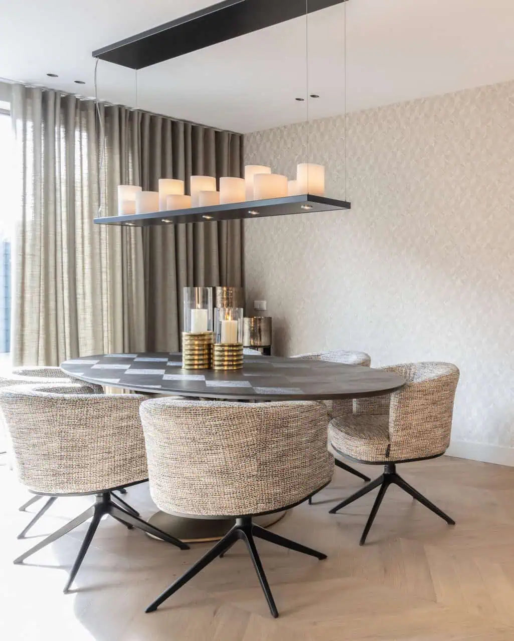 Svečturis Bodil gold small Richmond Interiors 30/13/13 cm zelts - N1 Home