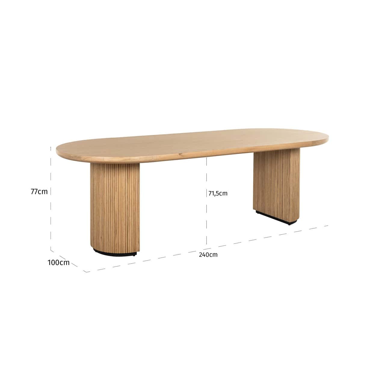 Galds Belfort Richmond Interiors 240/77/100 cm ozols