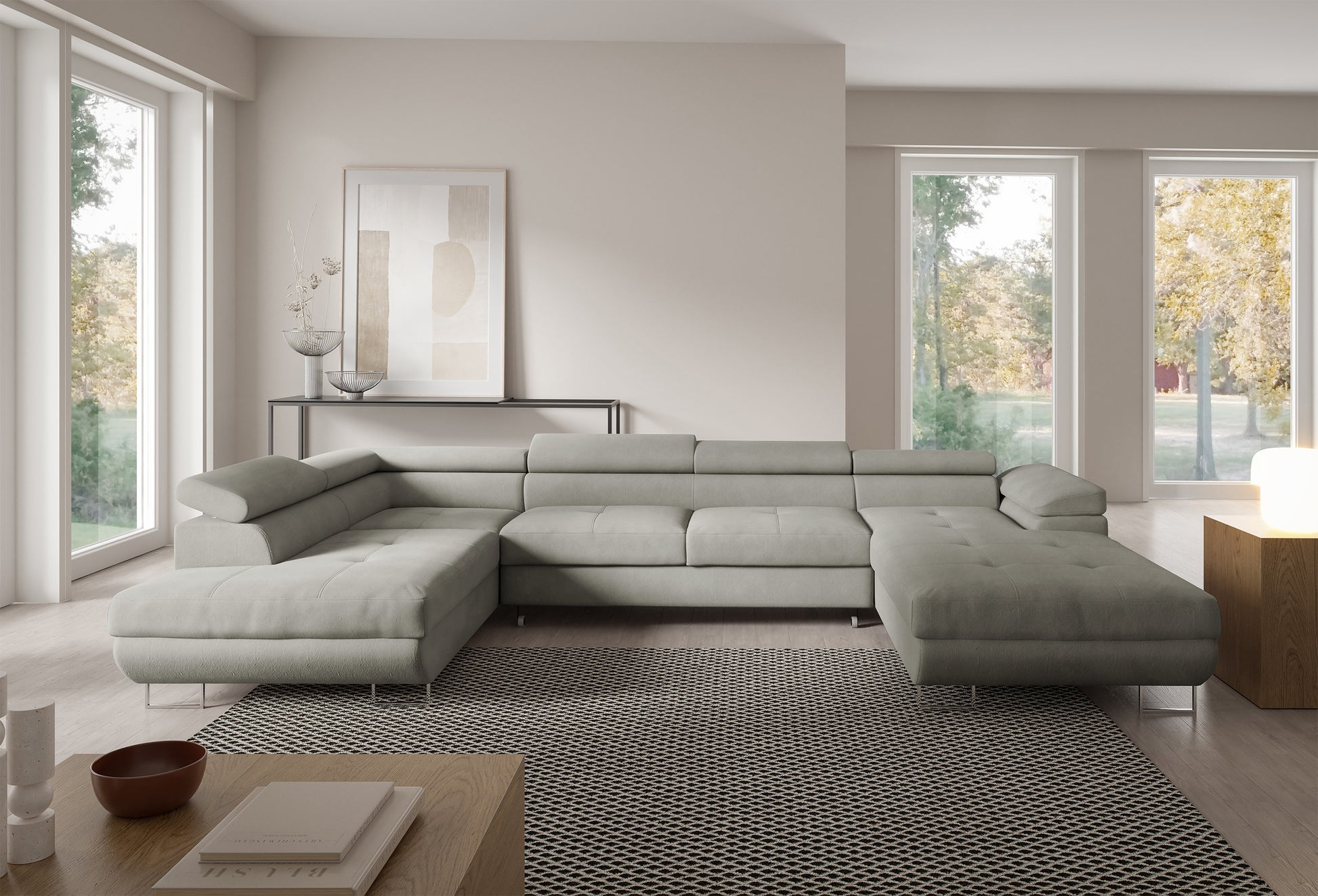 Dīvāns Nola 345/90/205 cm Gerra 65 - N1 Home