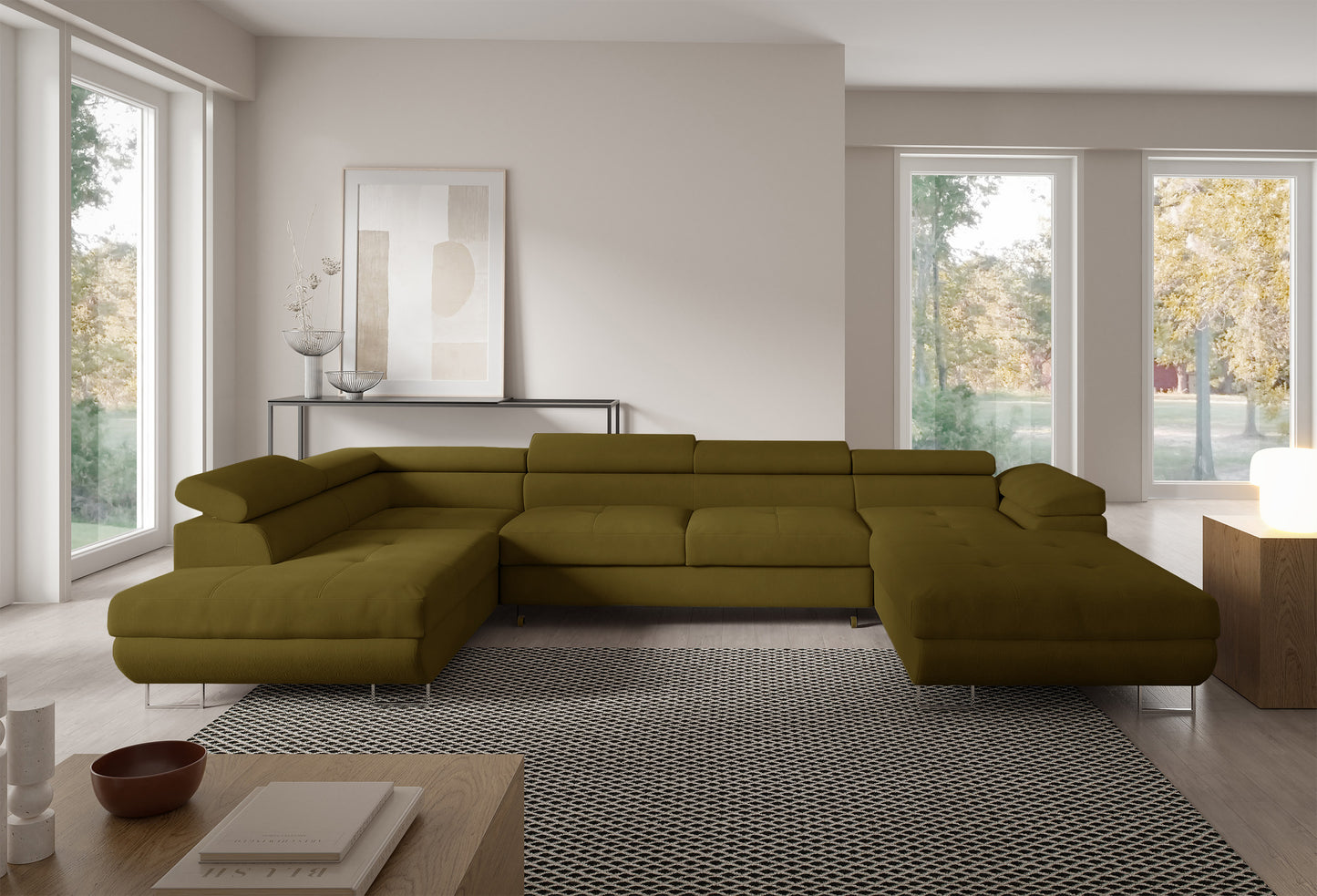 Dīvāns Nola 345/90/205 cm Gerra 45 - N1 Home