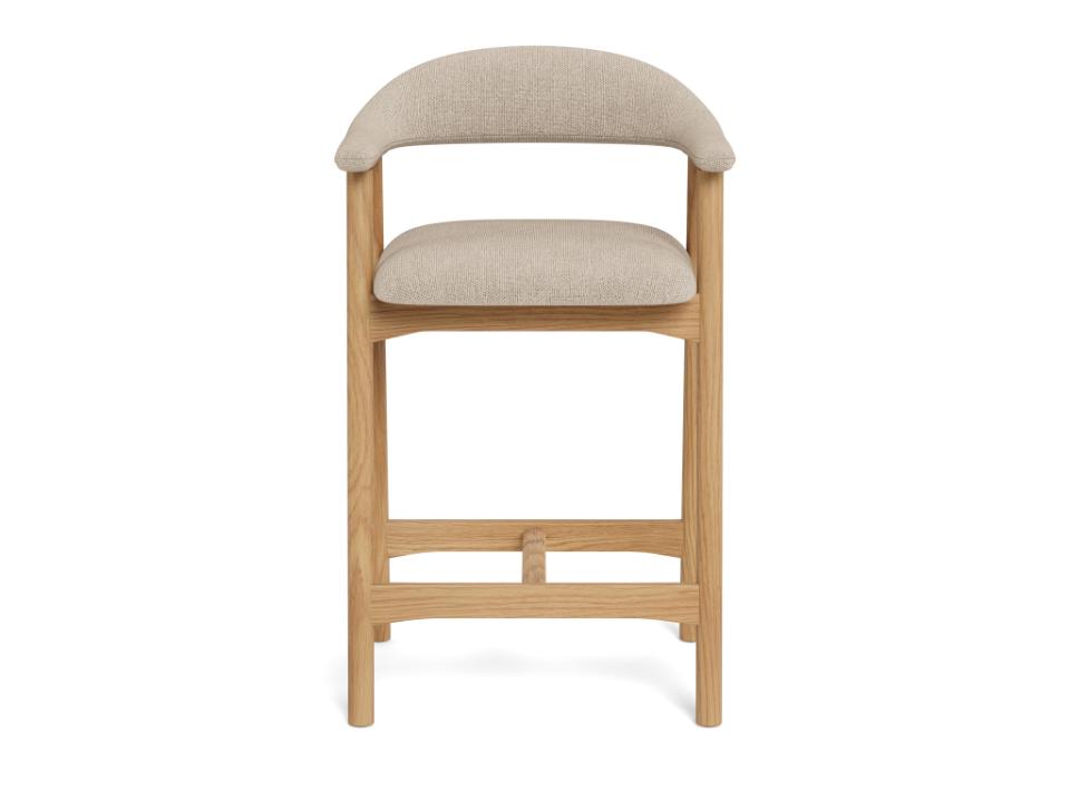 Krēsls Adder 52/52/91 cm Caso fabric sand 4 FR/gumijkoks