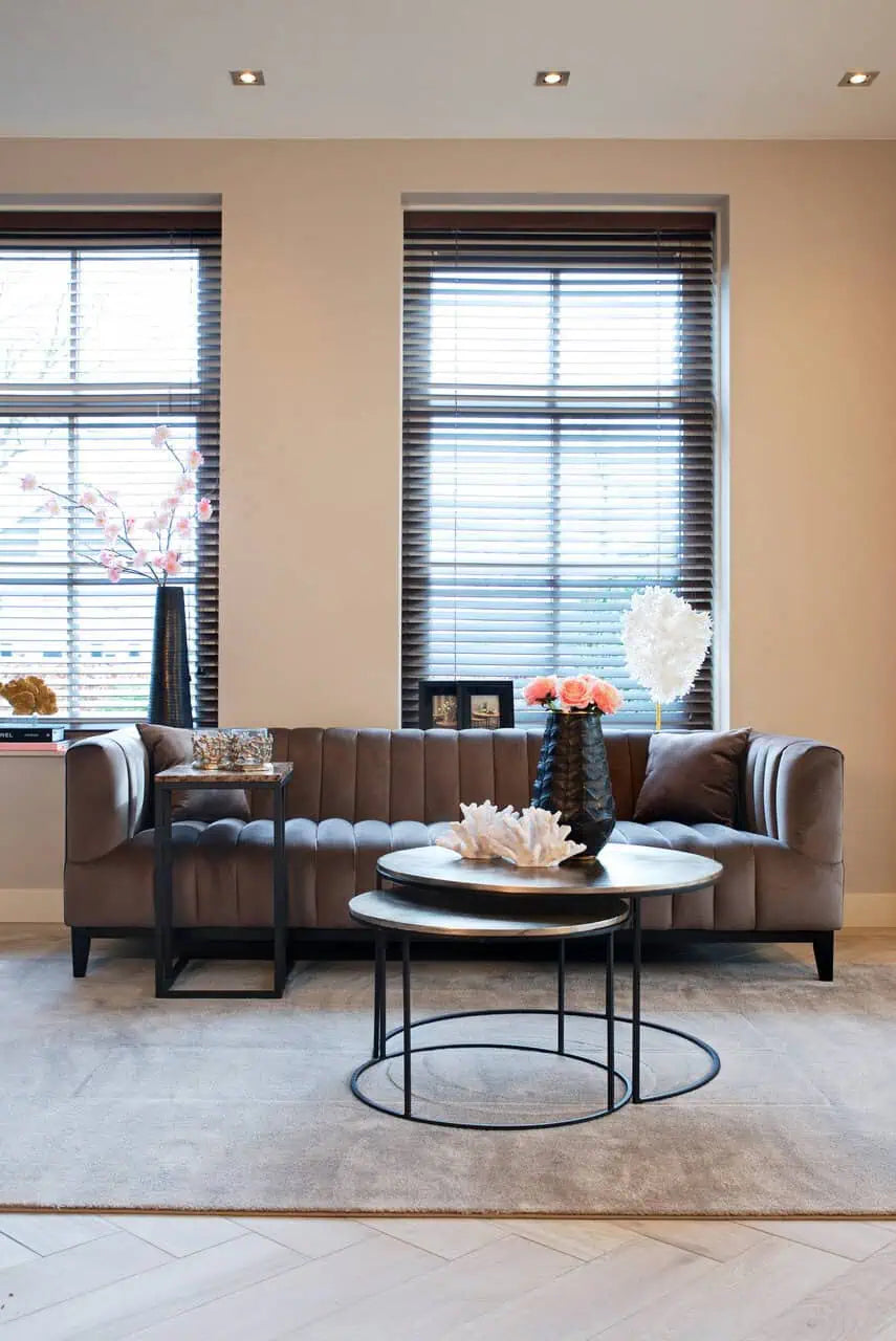 Kafijas galds Asher champagne gold (Set of 2) Richmond Interiors 47/82 cm šampaņ - N1 Home