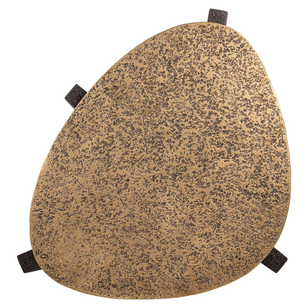 Kafijas galds Marquee black/gold (Set of 2) Richmond Interiors 49/68/89 cm zelts/melns - N1 Home