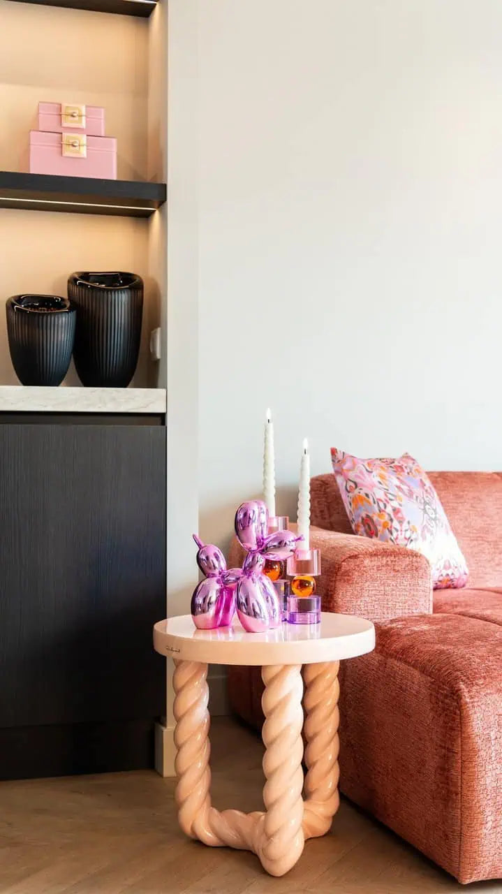 Dekoratīvs priekšmets Richmond Interiors Dog 26/12/26 cm pink - N1 Home