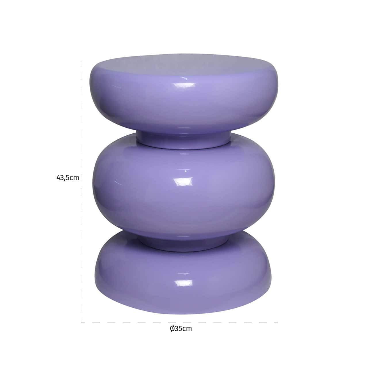Kafijas galds Jari Richmond Interiors 35/43/35 cm purple