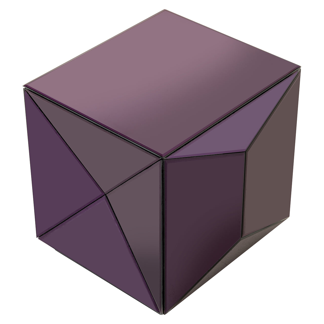 Galdiņš ar spoguli Shifra Richmond Interiors 40/39/39 cm purple - N1 Home