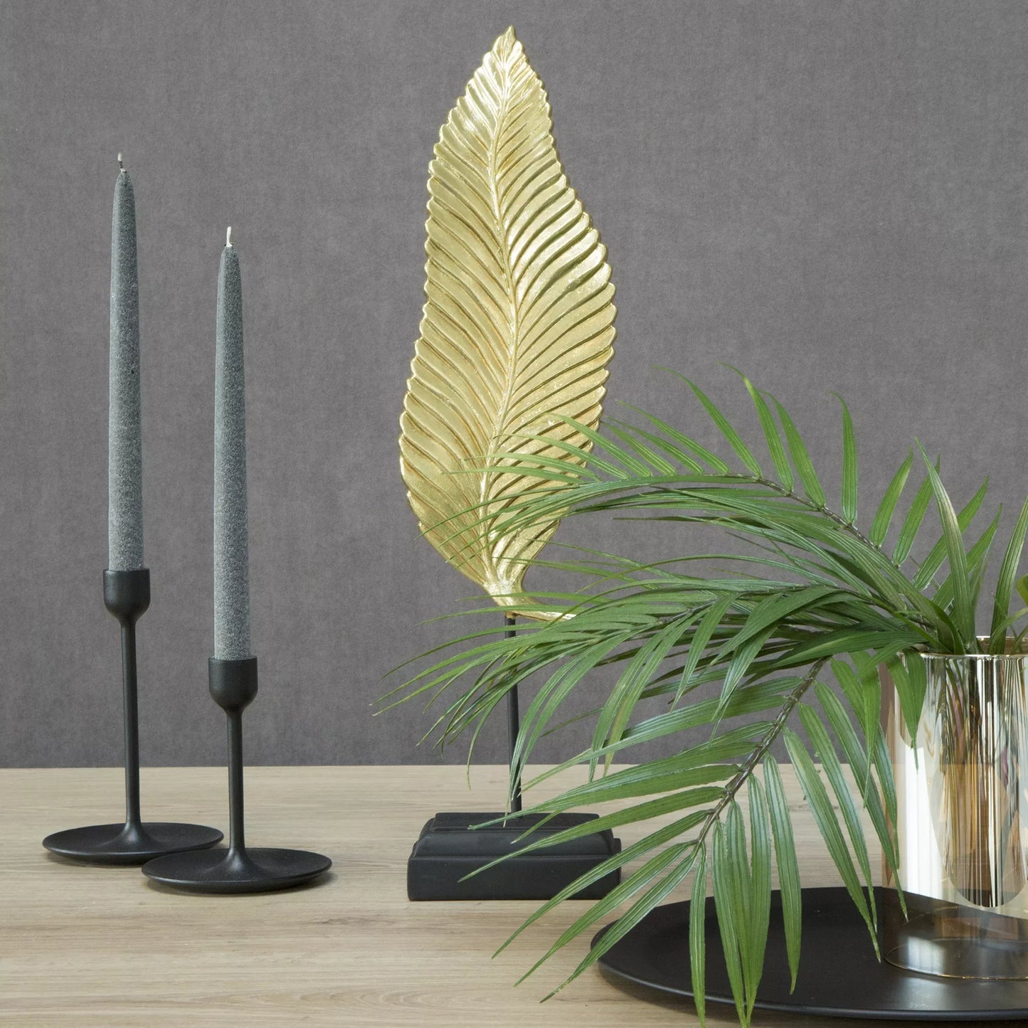 Dekoratīva figūriņa Lapa 13/8/56 cm zelts - N1 Home