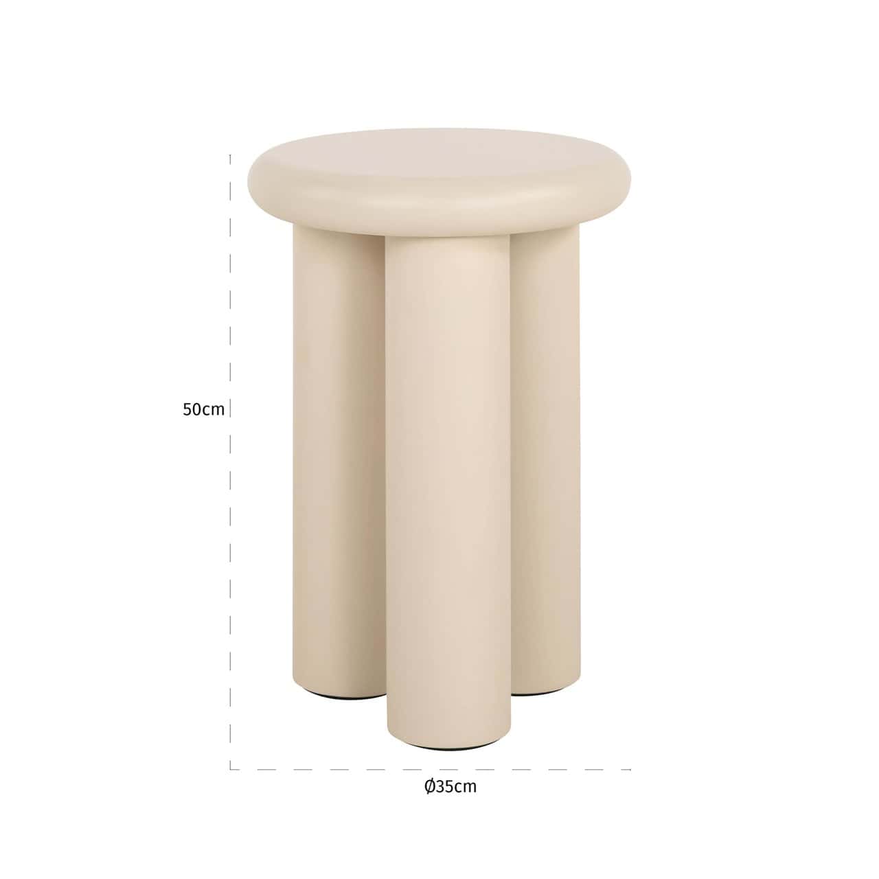 Kafijas galds Elbaz Richmond Interiors 35/50/35 cm bēss