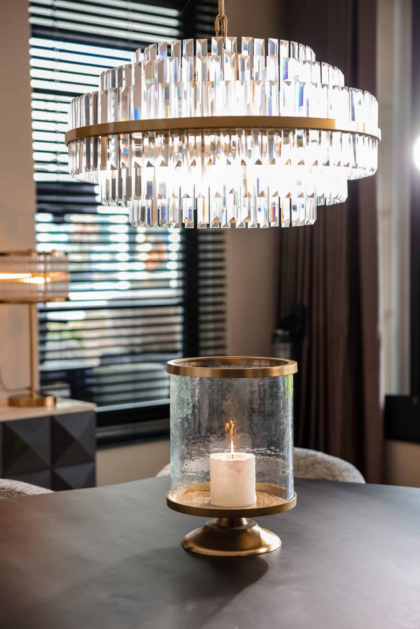 Svečturis Jaysin Richmond Interiors 40/28/28 cm zelts