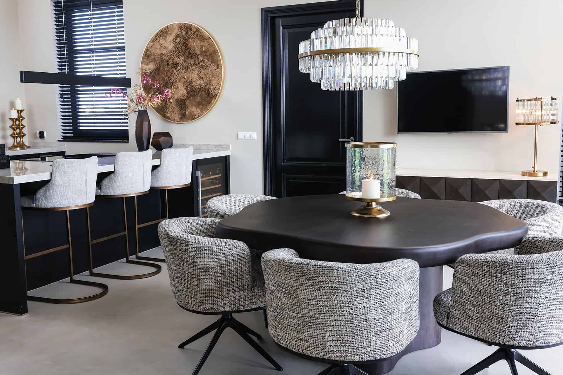 Sienas māksla Richmond Interiors Bloom 110/110 cm zelts - N1 Home