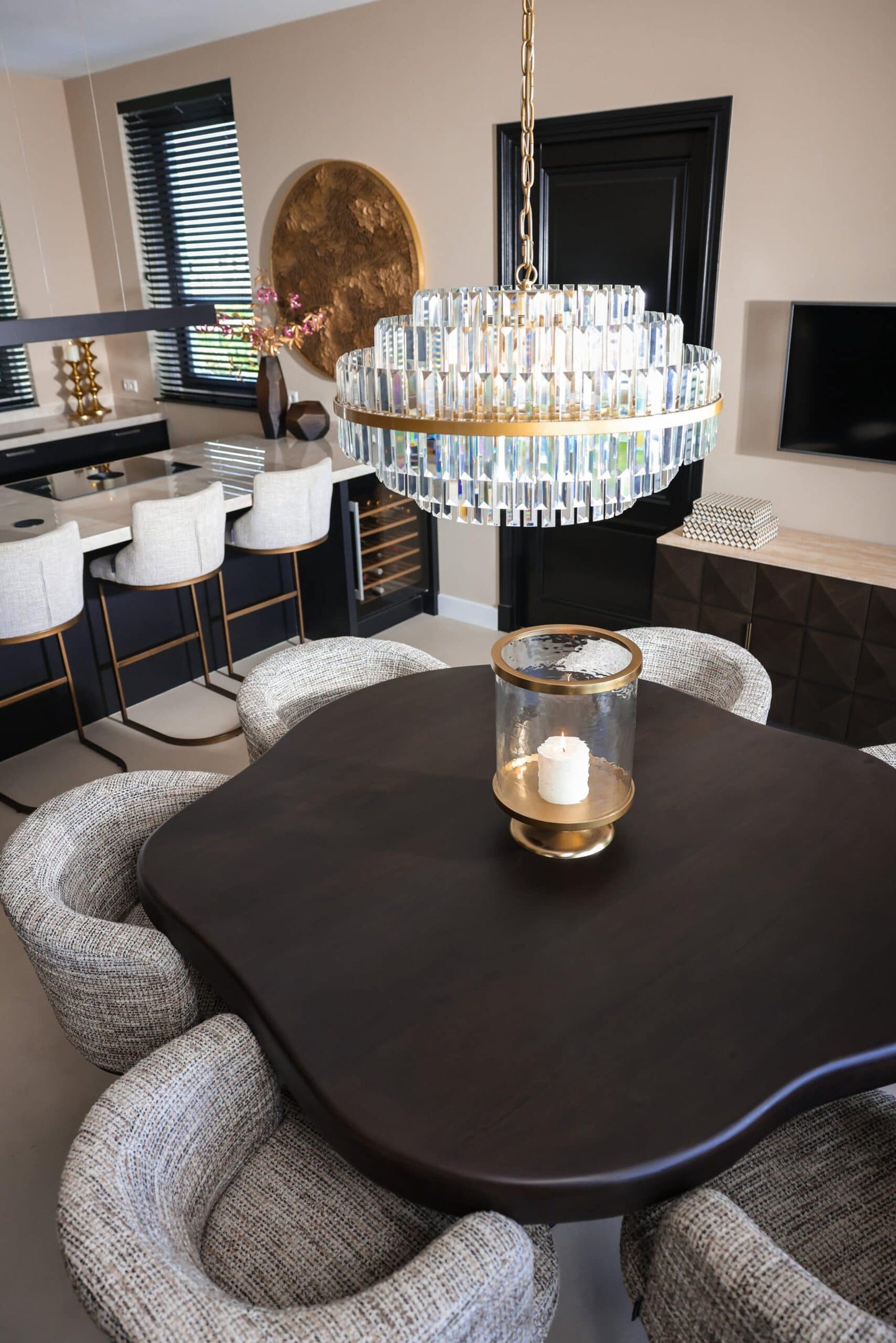 Svečturis Jaysin Richmond Interiors 40/28/28 cm zelts