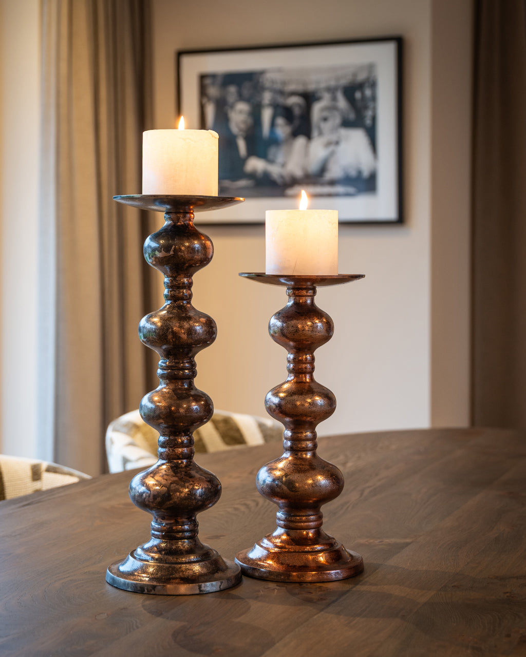 Svečturis Joya L Richmond Interiors 17/50/17 cm copper - N1 Home