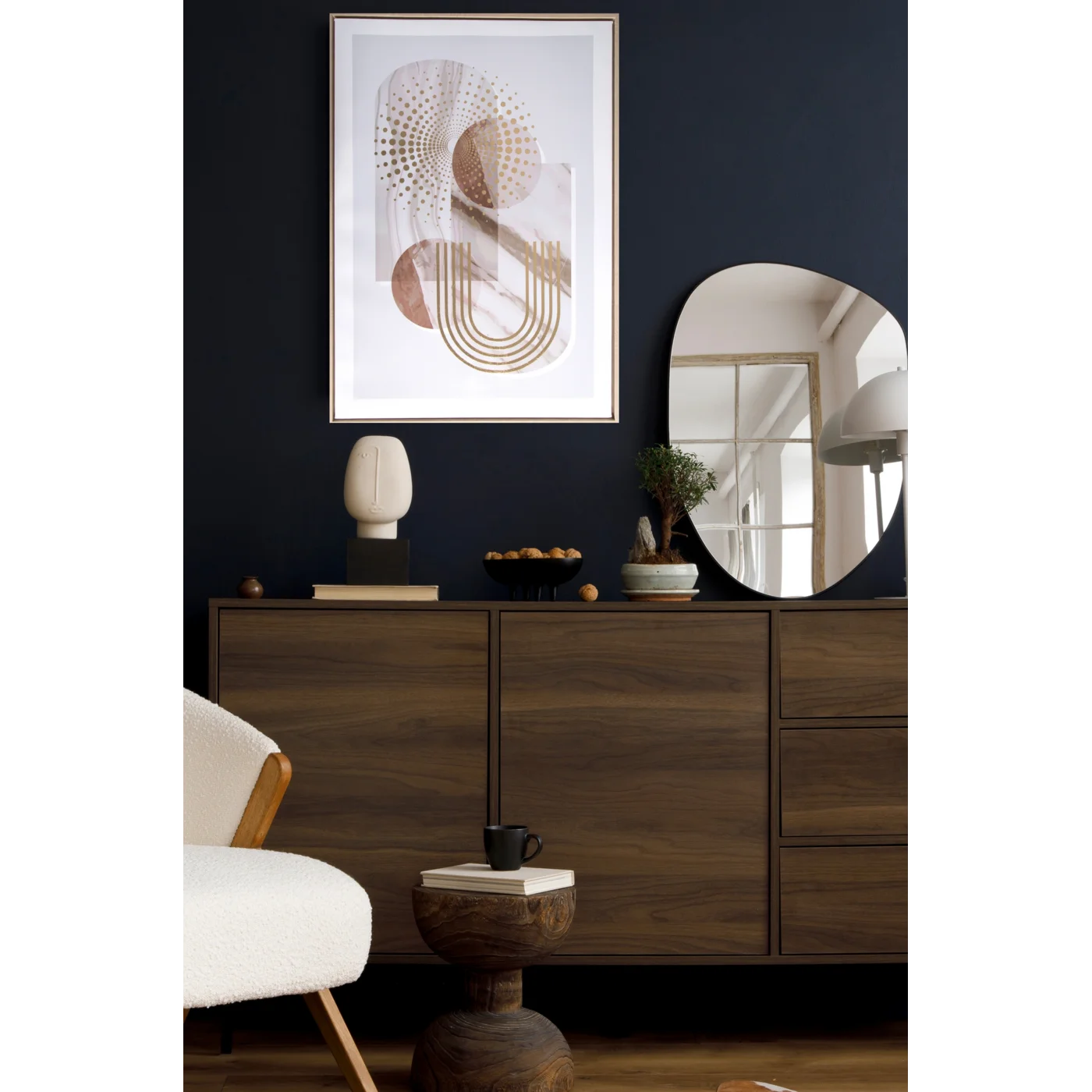 Glezna Zela A 50/70 cm zelts/balts - N1 Home