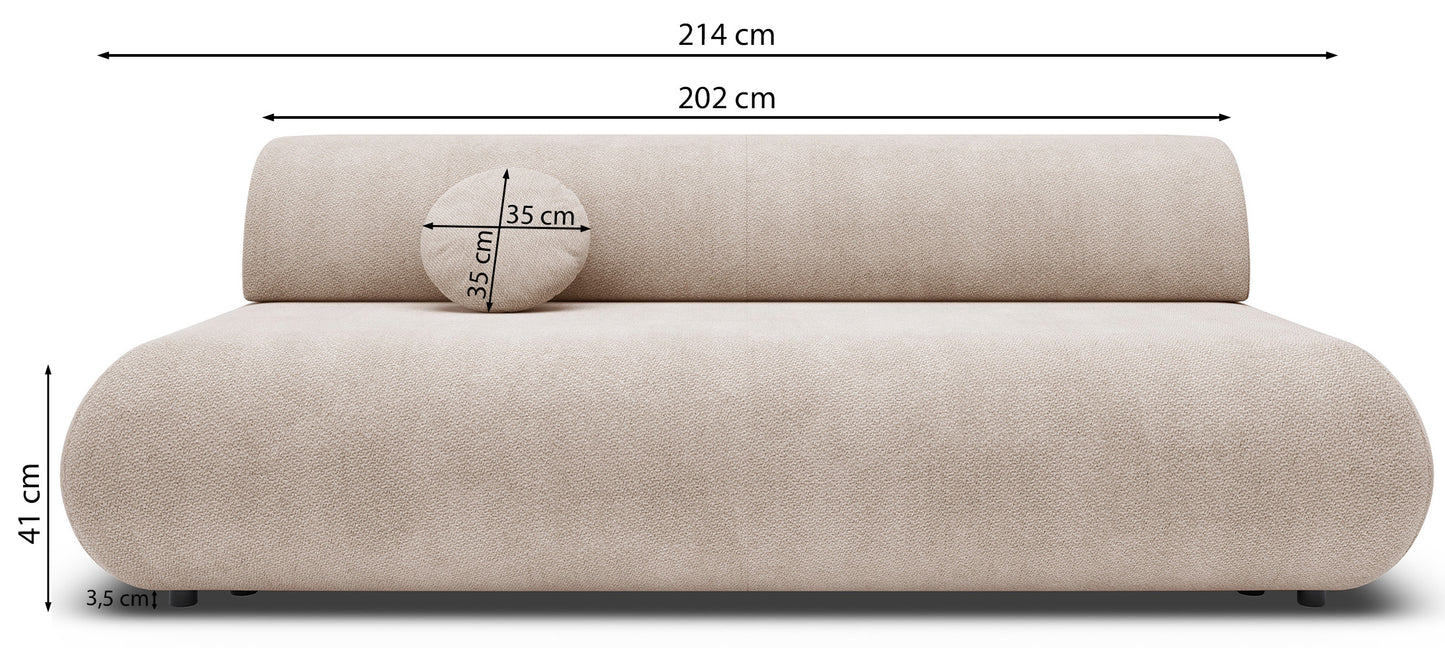Dīvāns Arman 214/100/74 cm Vinci 26 - N1 Home